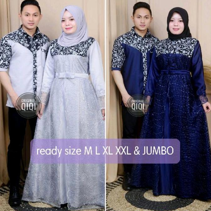 couple gamis brukat syari set couple gamis batik pasangan kombinasi batik prodo gamis couple suami i