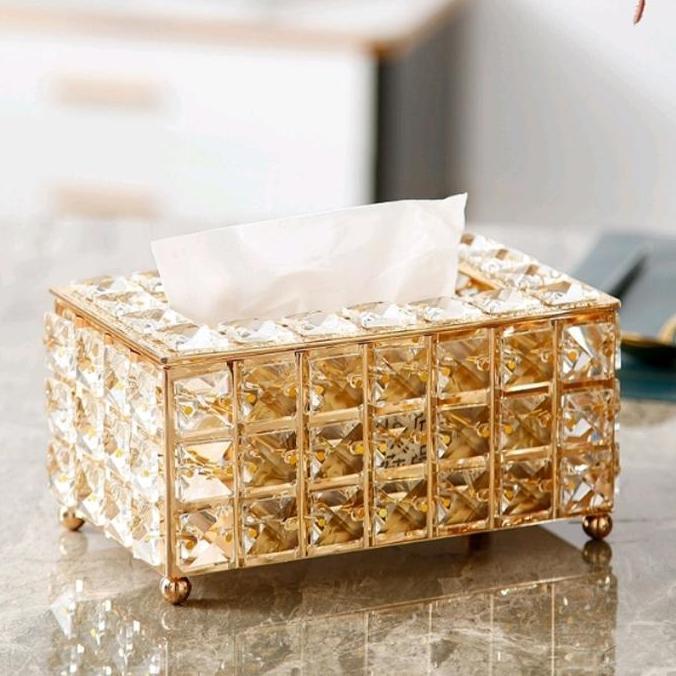 Grosir Tempat Tisu Kristal / Tempat Tisu Disign Mewah Elegan
