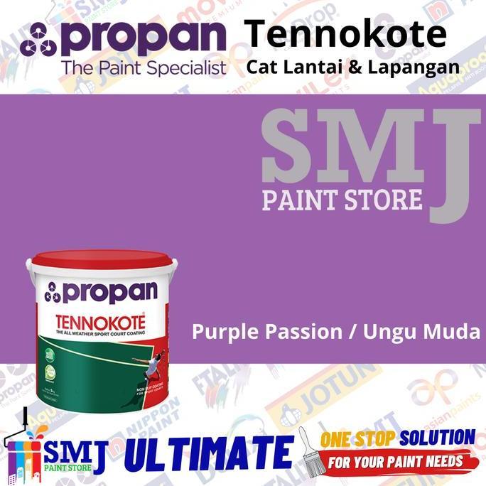 Cat Lapangan Basket Tennis PROPAN TENNOKOTE warna Purple Passion / Ungu Muda 5kg