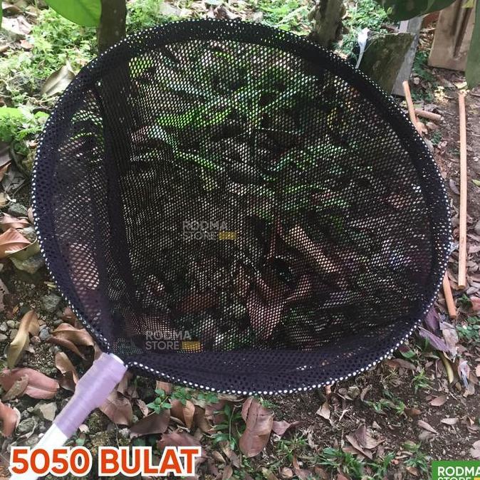 Blebeb- Serokan Ikan 50 Cm Serok Jaring Serokan Ikan Koi Nila Mas Lamit Ikan Hias Gagang Aluminium
