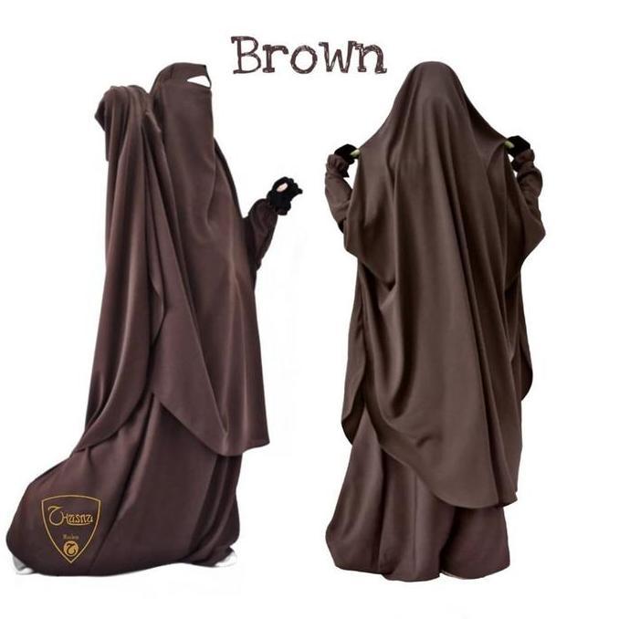 Terpopuler- French Khimar Set Premium |  French Jilbab | French Khimar Set Rok Bahan Premium Karet T