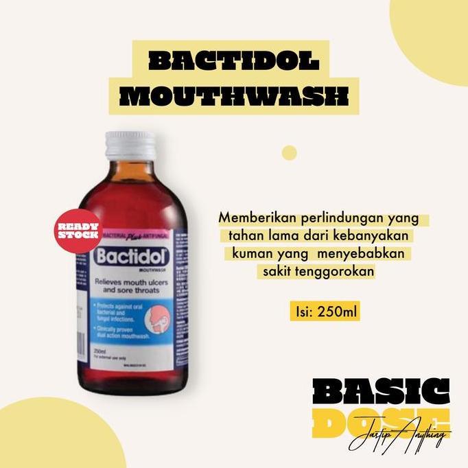 [READY STOCK] Bactidol Mouthwash, 250ml