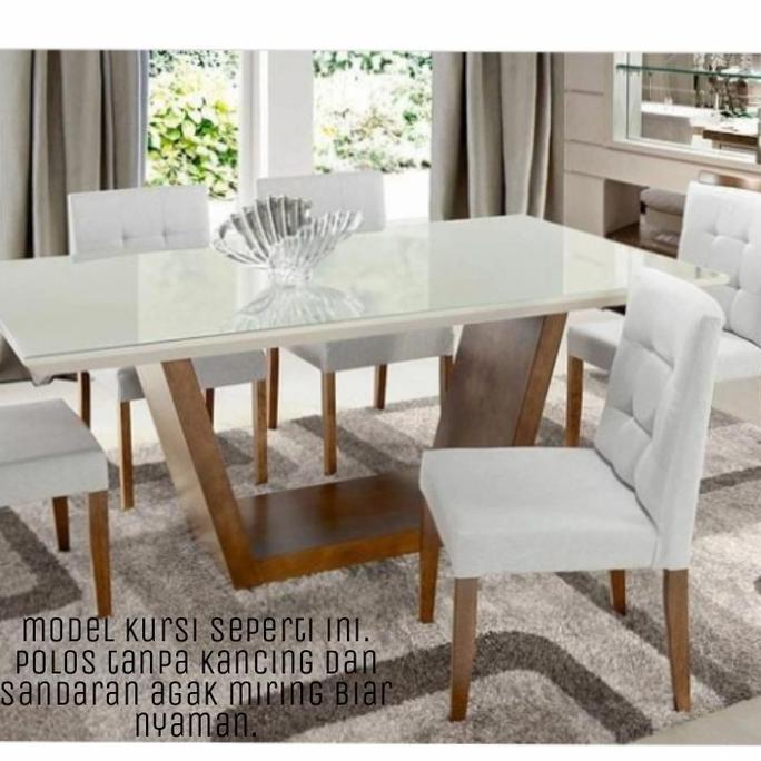 Terlaris Dinning Set Marmer / Meja Makan Mewah Marmer / Set Meja Makan Marmer