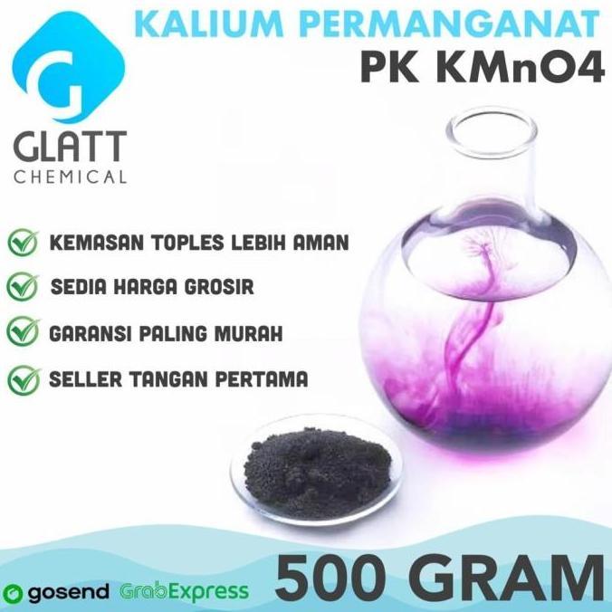 Blebeb- Kalium Permanganat Pk Kmno4 500 Gram Obat Ikan Koi Toples Aman Harga Grosir
