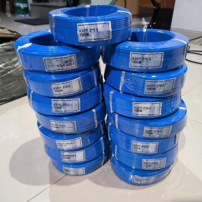 Kirimlangsung- 2X0.5Mm Blue K Type Thermocouple Wire Kabel Biru Teflon 2X0.5Mm