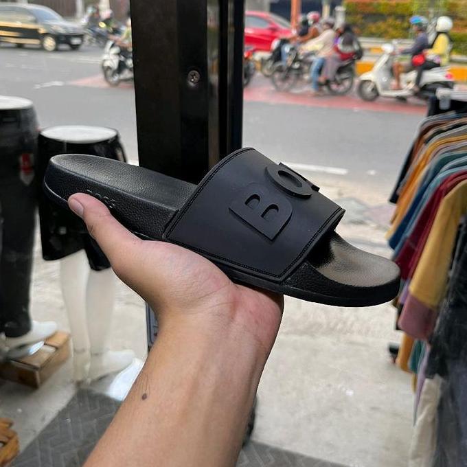 Sendal Selop Pria Model Terbaru - Sandal Slop Pria Karet Tebal Awet