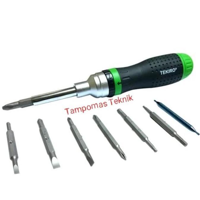 Alatlengkap- Obeng Rachet Tekiro Set 19In1 Obeng Bolak Balik Tekiro 19 In 1