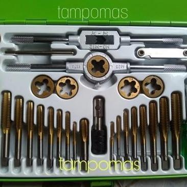 Alatlengkap- Senai Set Tekiro Tap Set Tekiro 40 Pcs Tap And Dies Set Tekiro Ori