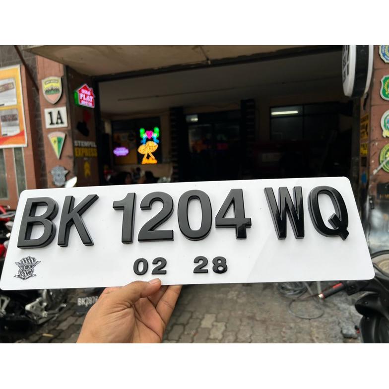 Plat Nomor Mobil Hitam Putih Variasi Viral