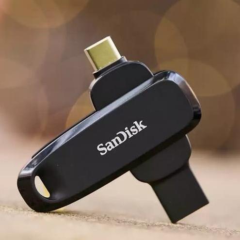 FlashDisk OTG Sandisk SDDDC6 Dual Drive Type-C & USB-A 32GB 64GB 128GB Konverter Konektor HP Ke Komp