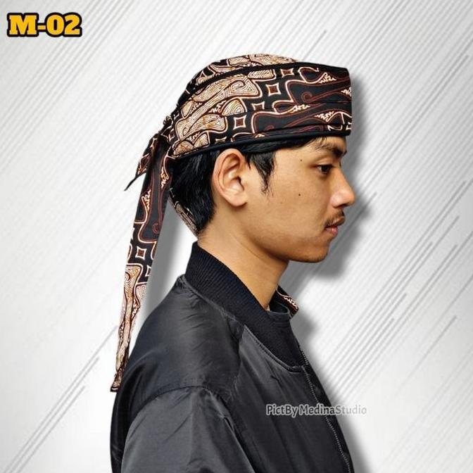 Thebest- Peci Kopiah Songkok Iket Batik Imamah Praktis Siap Pakai Size Pria Laki Laki Dewasa Banten 