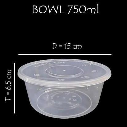 Bestone- Thinwall Bowl/Bulat LIBRA 750ml