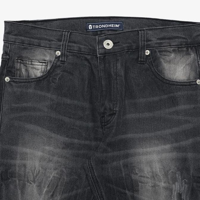 Trondheim Celana Jeans Pria Denim Maher Darkgrey