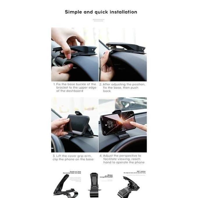 BASEUS CAR HOLDER DASHBOARD BIG MOUTH MOBILE PHONE CAR MOUNT