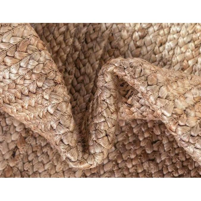 Rug Jute Carpet Rectangle Natural Handmade Runner Rustic Look Braided Style Rugs and Carpets for Hom