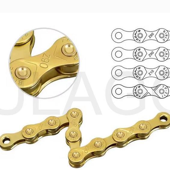 Rantai Sepeda Gold Toopre Bike Chain 6 7 8 9 10 11 12 Speed 8Sp 9Sp 10Sp 11Sp 12Sp Kmc Vg Rockbros E