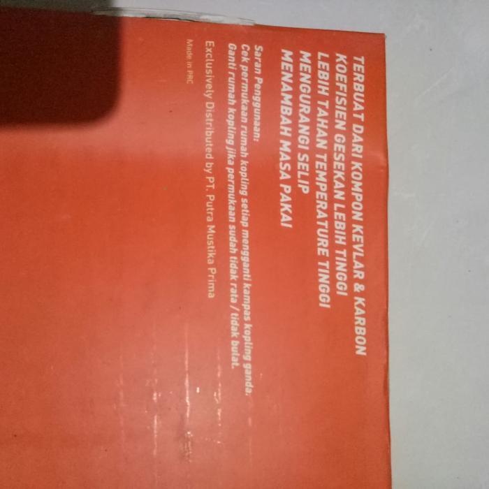 Kampas Ganda Racing Vario 125 Daytona Kampas Ganda Vario 125 Kevlar Original Dan Terpercaya
