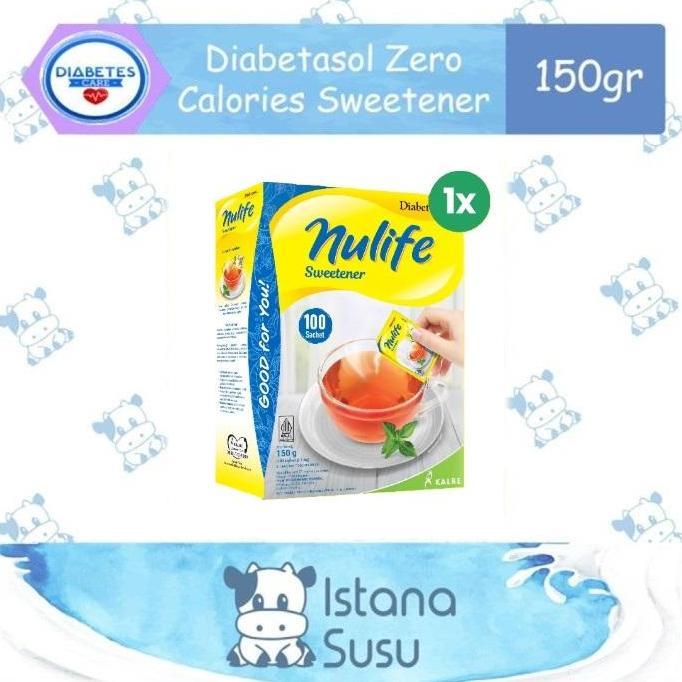 Diabetasol Sweetener Nulife Zero Calories Isi 50s / 100s