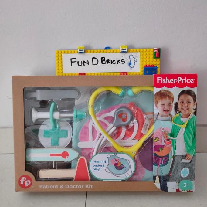 TERLARIS Mainan Anak Dokter Fisher Price Patient Doctor Kit Masker