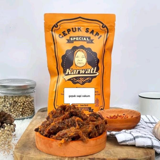 Wenakl- Gepuk Sapi Basah Karwati Khas Cianjur Pouch 150Gr Instan Food