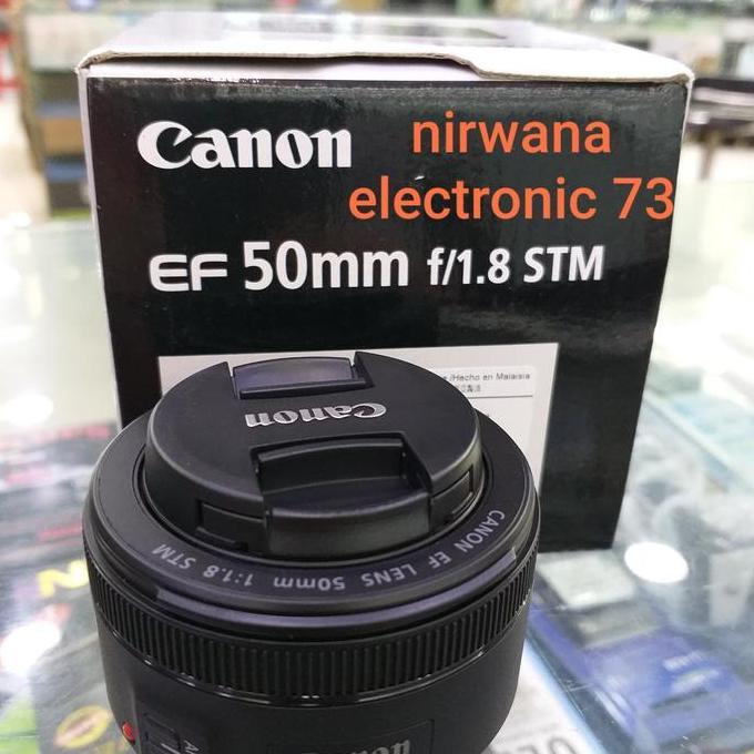 TERBARU - LENSA CANON 50MM f/1.8 STM ( for Canon 1100D/1200D/1300D/3000D/4000D)