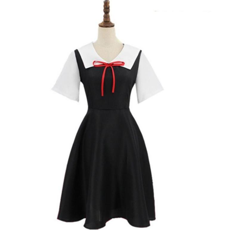 Terbaru Love Is War Seifuku Kaguya Costume Cosplay Wanita