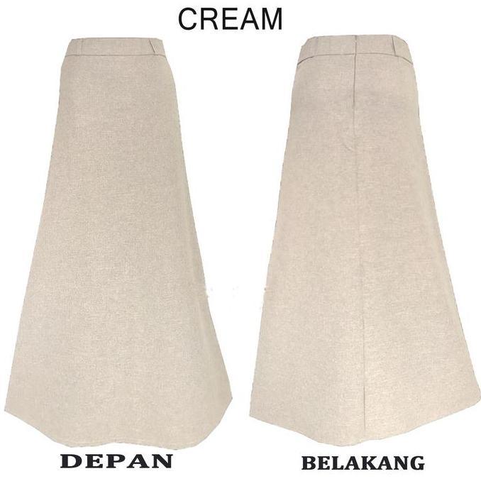 Yurima- Rok Kerja Panjang Hitam A Bahan Formal Kantor / Rok Panjang Bentuk A