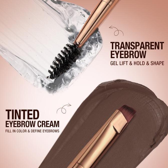 Terpopuler- O.Two.O 2-In-1 Eyebrow Fluff Shaping Brow Wax & Brow Cream 3D WildEyebrows 65G