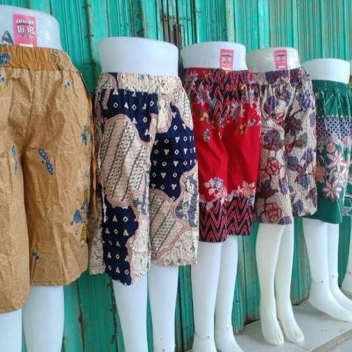 Kulot Pendek Batik 7/8 Jumbo/Kulot Pendek Wanita Bahan Katun Streach/ TB