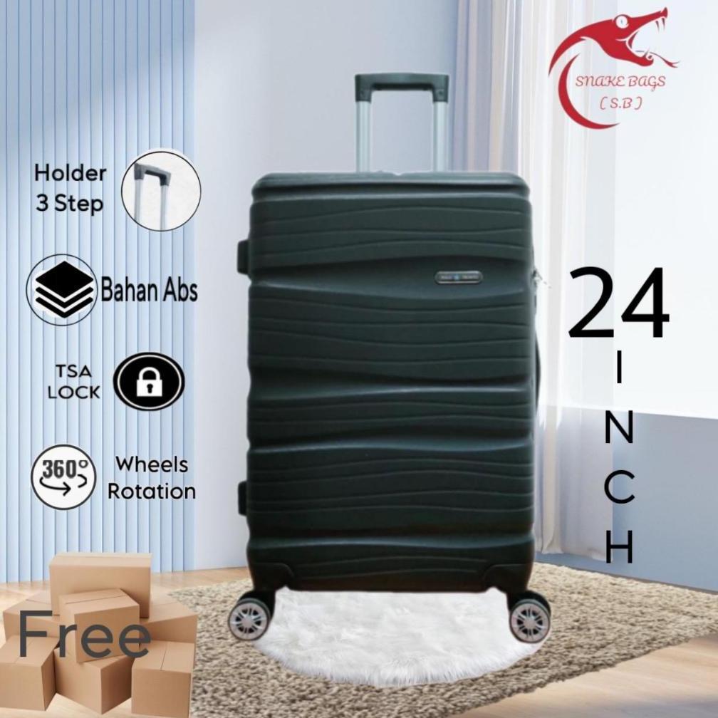 EXCLUSIVE` MERDEKA SALE KOPER 24 INCH KOPER BAGASI BISA COD, TAHAN BANTING, ANTI AIR DAN RINGAN 805 