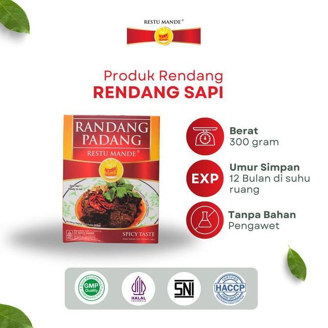 Nikmat- Rendang Restu Mande : Rendang Sapi Original 300Gr