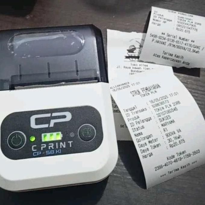 TERBARU - Printer thermal / Printer Bluetooth Thermal Kasir 58mm CP-58KI Wireless Garansi 1 Tahun La