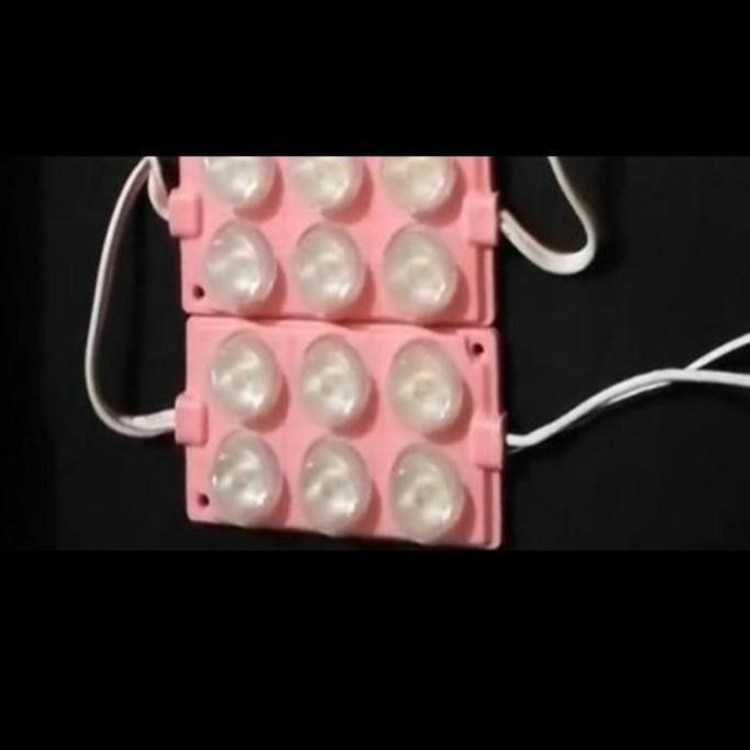 LED Modul 3030 RGB PINK 12V 6W Mata Besar 6LED 6 Watt SMD 7540 Jumbo