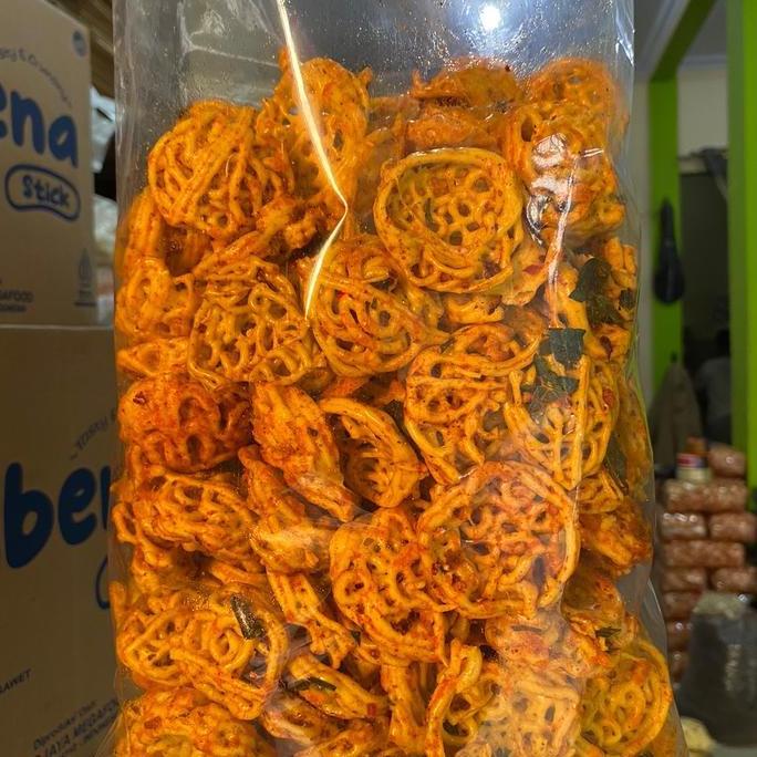 Wenakl- 500Gr Krupuk Mie Pedas Daun Jeruk