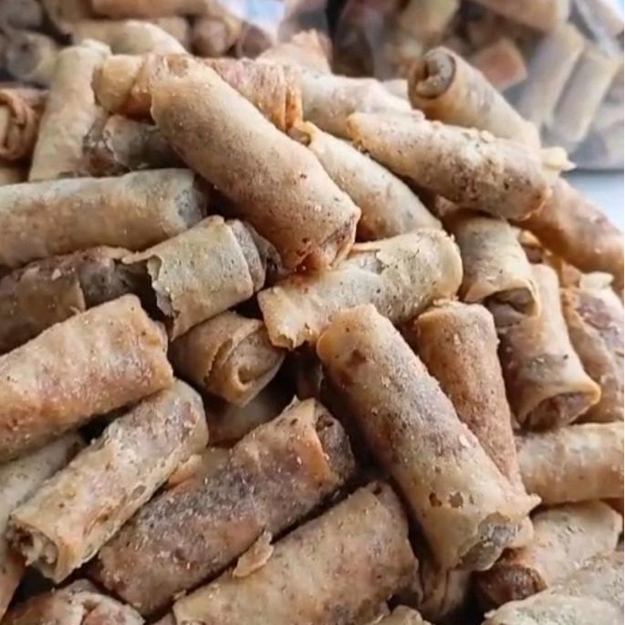 Wenakl- Sumpia 1Kg Isi Abon Sapi Abon Ayam Abon Udang Free Packing Bubelwrap & Dus