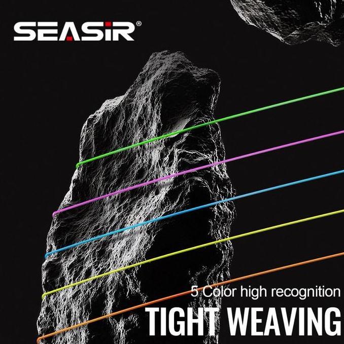 Seasir Bullmax Pe X8 Senar Pancing Multicolor (300M 31.7Kg Max) Braided Fishing Lines 8 Untaian Kepa