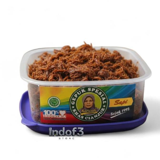 Nikmat- Gepuk Sapi Basah Karwati Khas Cianjur 150Gram Halal Food Instan Makanan