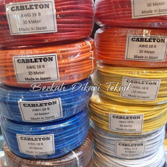 Promo kabel AWG 18 x 30 meter ( 1 roll 30mtr ) Diskon