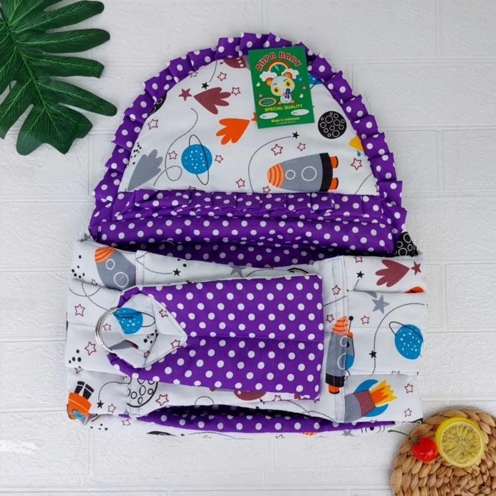 sale terbaru gendongan bayi samping motif aupa baby