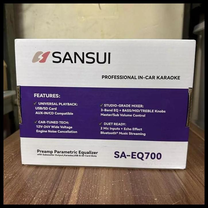 TERLARIS PREAMP KARAOKE SANSUI SA-EQ700 / PARAMETRIC EQUALIZER KARAOKE SANSUI 
