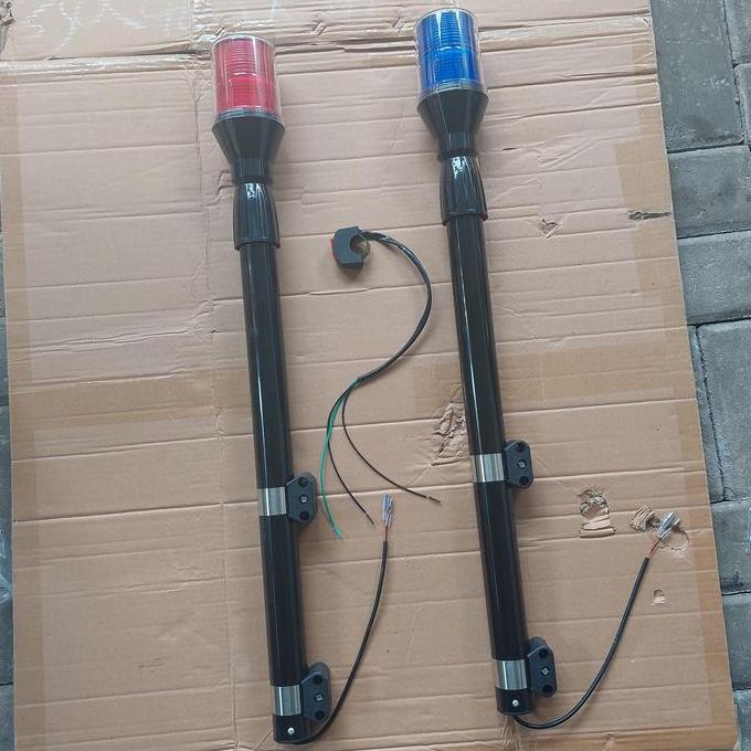 REMOLACK lampu peringatan tiang motor patwal ambulance pemadam merah