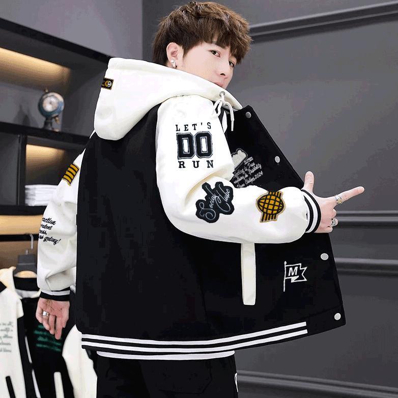 bestpromo jaket varsity baseball full bordir - jaket bomber varsity vintage - jaket baseball pria ne