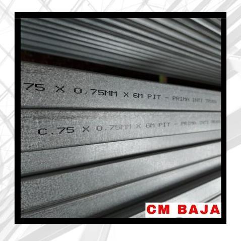 tefilaah - baja ringan prima inti truss c75 full panjang 6 meter cm baja