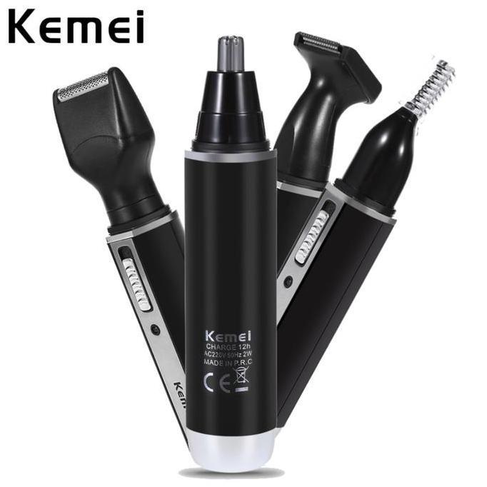 Gogogo- Kemei 6630/31 Alat Cukur / Pencukur Kumis Jenggot Dan Bulu Hidung Cas