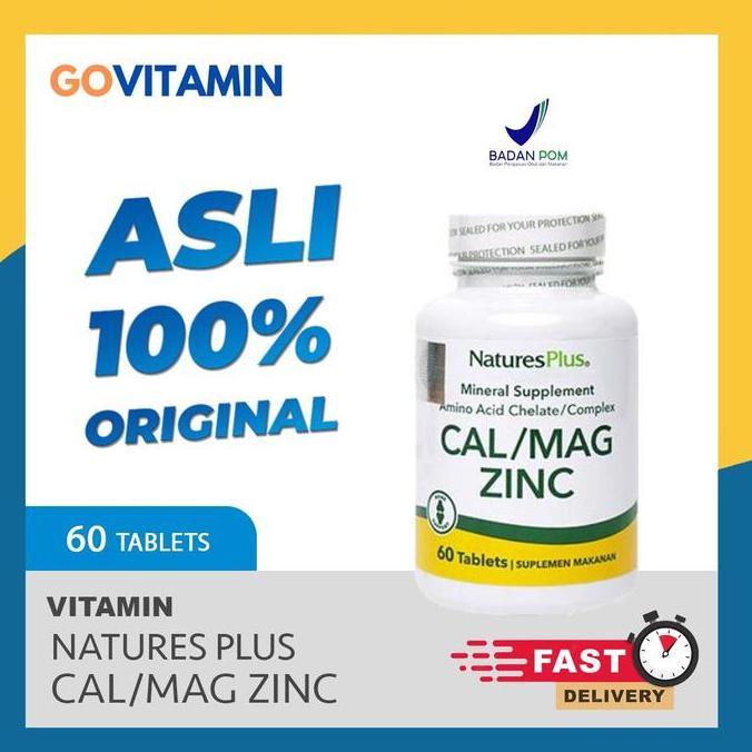 Natures Plus Cal Mag Zinc 60 BPOM Nature calmagzinc