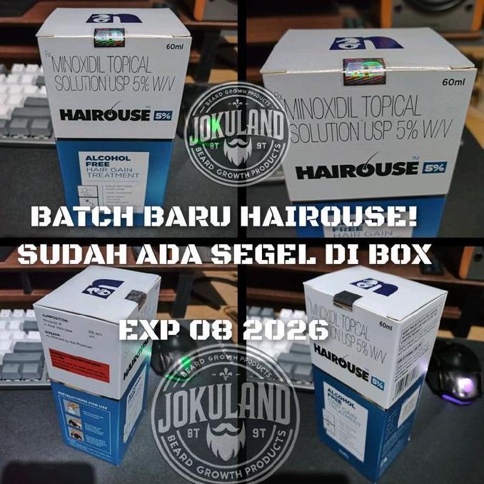 HAIROUSE MINOXIDIL 5% - NON ALKOHOL HAIROUSE ORIGINAL INDIA Menumbuhkan Brewok dan Rambut