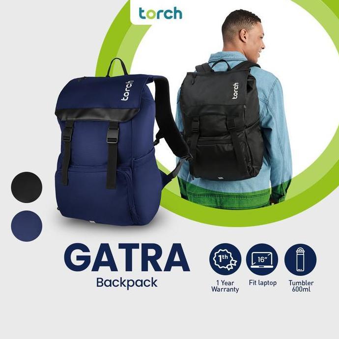Backpack- Torch Backpack Gatra Tas Ransel Punggung Sepatu Organizer Laptop 15 Inch Pria Wanita