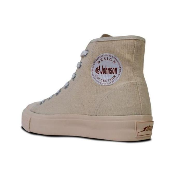 Kets- Johnson Basic High Milky Sepatu Putih Sekolah Pria Wanita Sneakers Ori