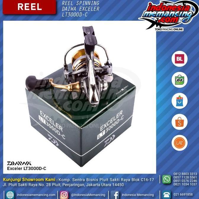 Reel Spinning Daiwa Exceler 2017 LT 3000D-C Indonesia Memancing