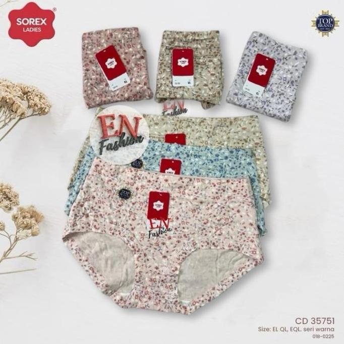 Cd Wanita MAXI SOREX 35751 Motif Bunga/ Celana Dalam Cewek Sorex
